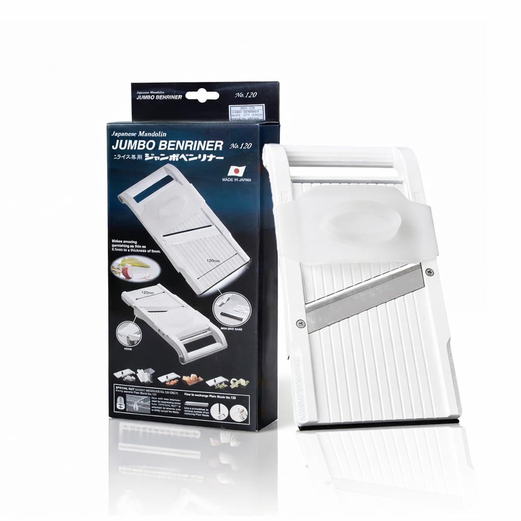 Benriner jumbo mandoline with wide slices for even cooking results