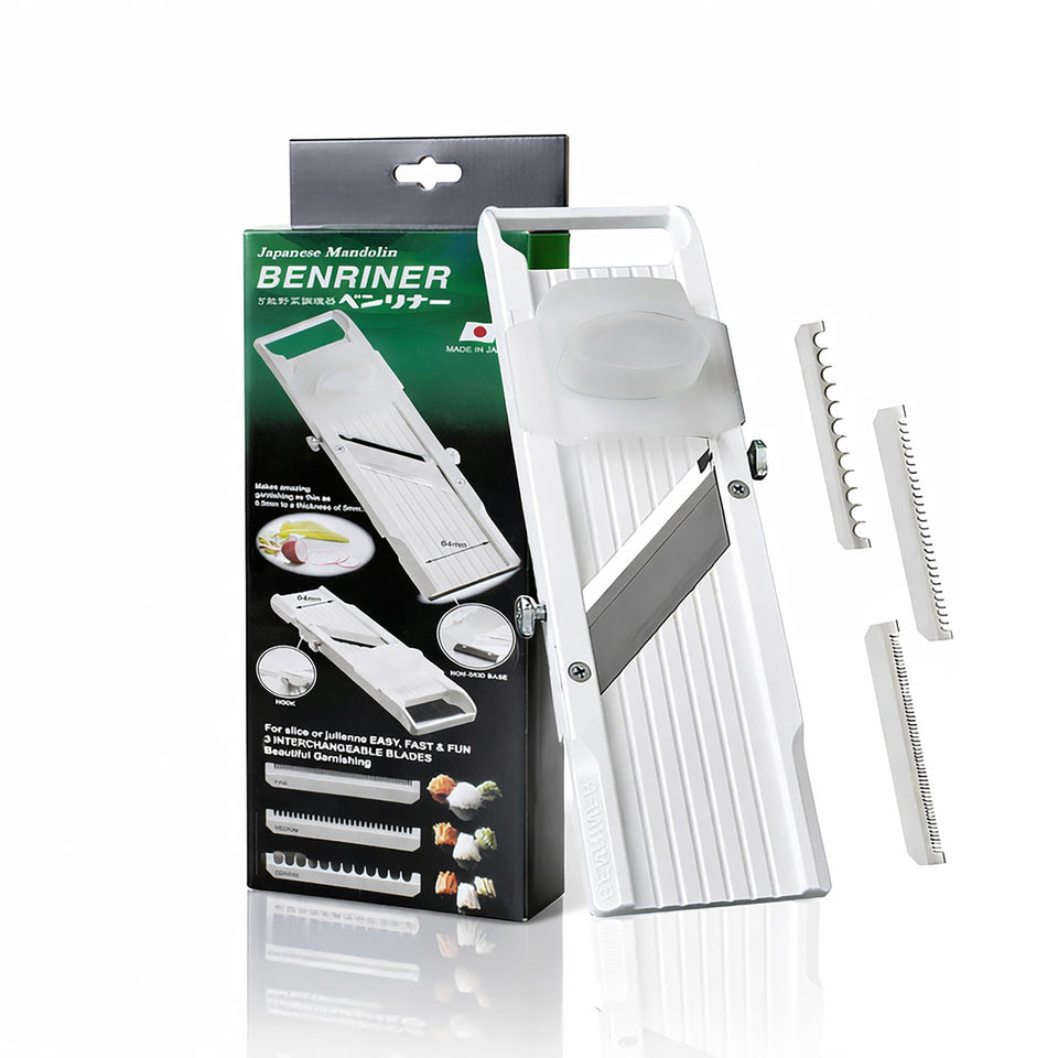Benriner mandoline wide-slices for uniform potato and vegetable chips