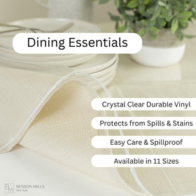 Benson Mills clear protector lets natural wood grain show through with easy cleaning
