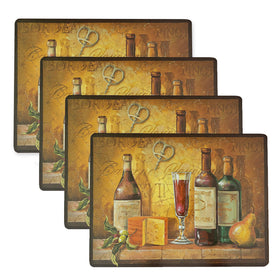 Benson Mills cork placemats with Bordeaux design protect your table while elevating your dining aesthetic.