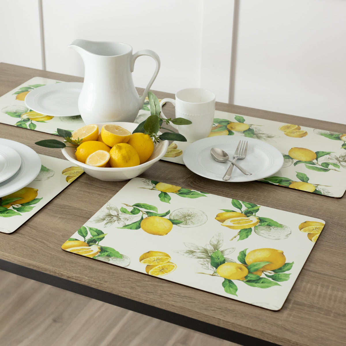 Benson Mills cork placemats set of four arranged for everyday family dining.