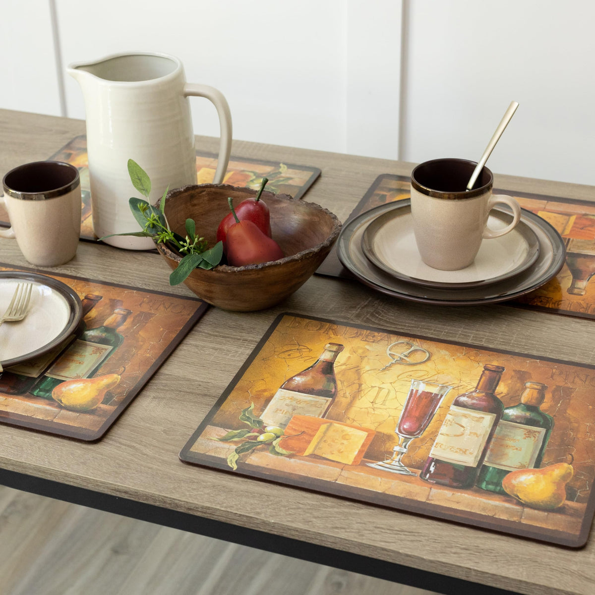 Benson Mills hand-painted design adds unique artistry to place settings.
