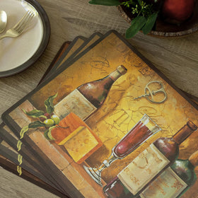Benson Mills four placemats stacked showcase complete set and easy storage.