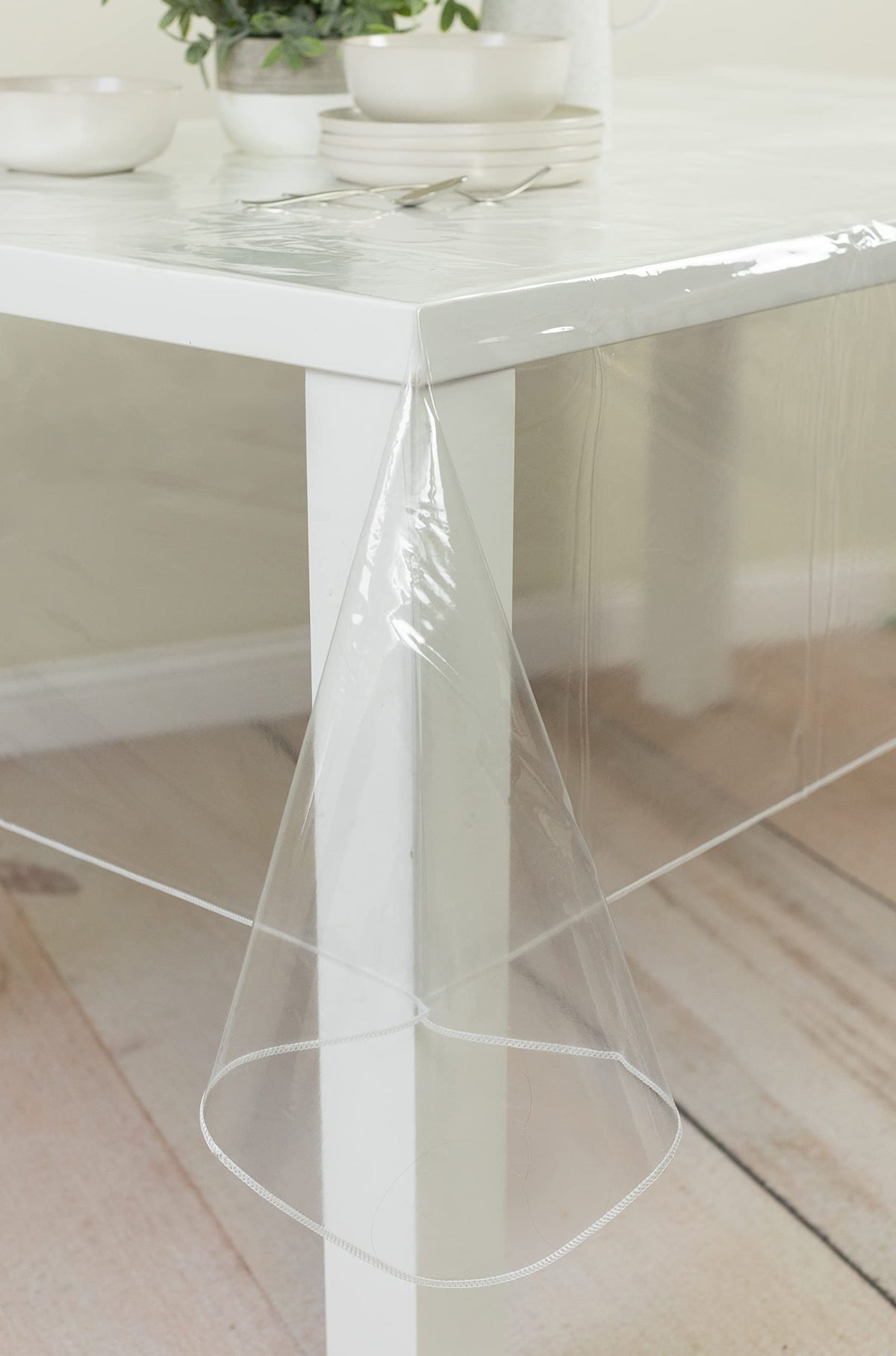 Benson Mills table protector during family party keeps surfaces pristine