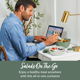 Bentgo four-compartment toppings tray for organized toppings