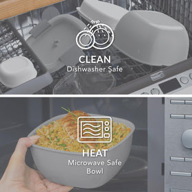 Bentgo airtight lid locks in freshness and keeps salads crisp