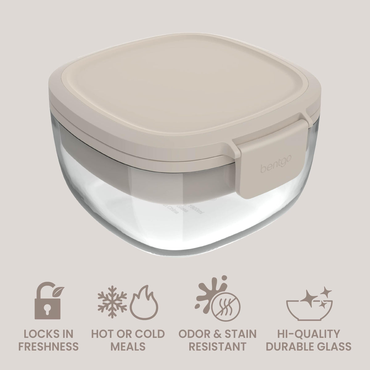 Bentgo 4-compartment bento tray helps separate toppings for customizable meals.