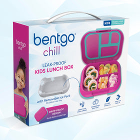 Bentgo Chill color combo in fuchsia and teal appeals to kids.