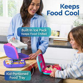 Bentgo Chill Kids four-compartment tray keeps foods separate