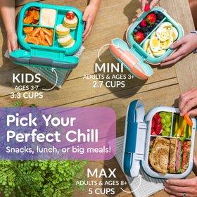 Bentgo Chill Kids rubberized outer shell protects against drops