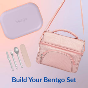 Bentgo Chill Max lavender and peach color adds style to lunch.