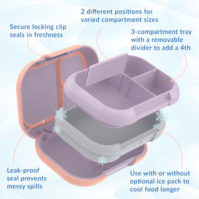 Bentgo Chill Max removable divider enables 3- or 4-compartment customization.