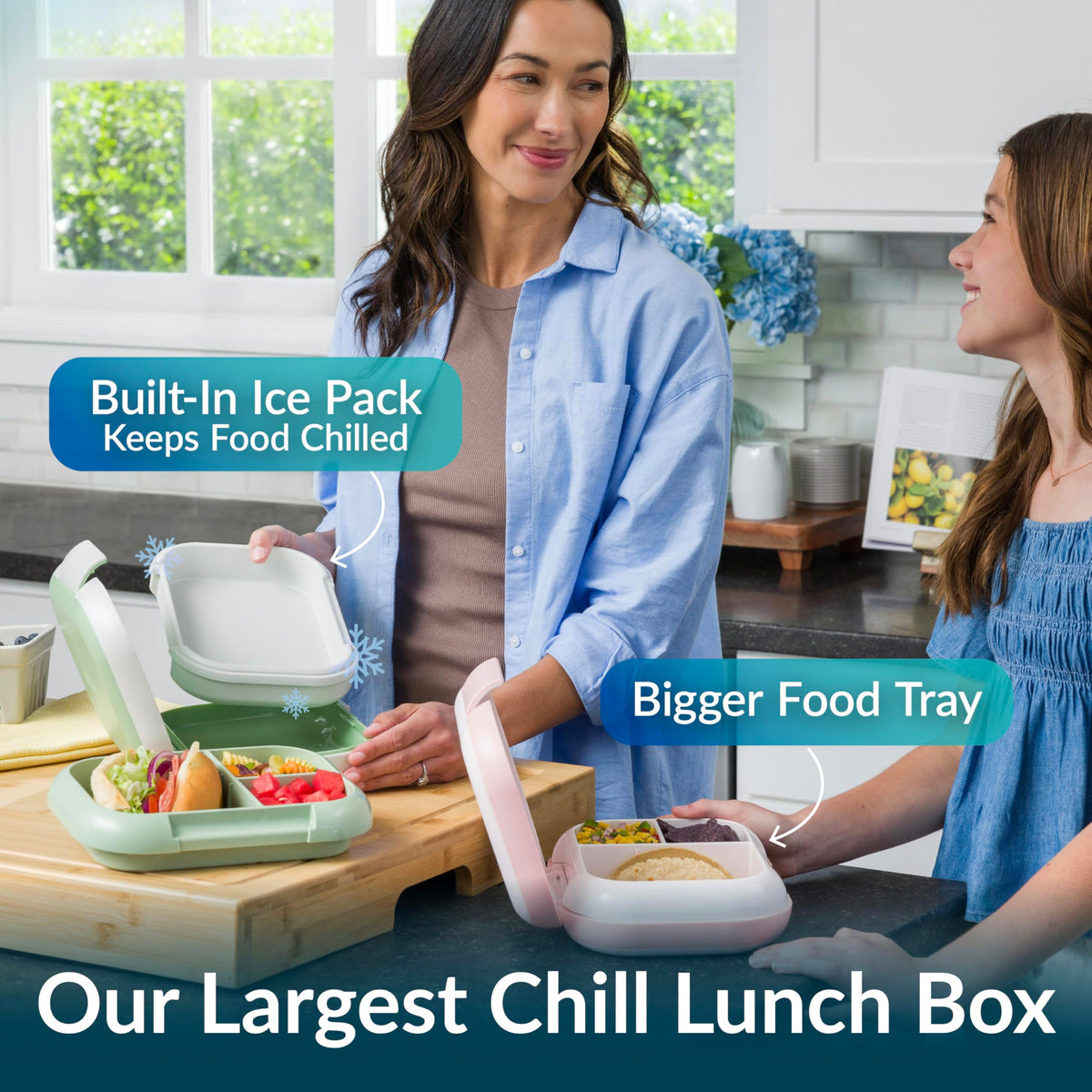 Bentgo Chill Max shows its 5-cup capacity for a full lunch.