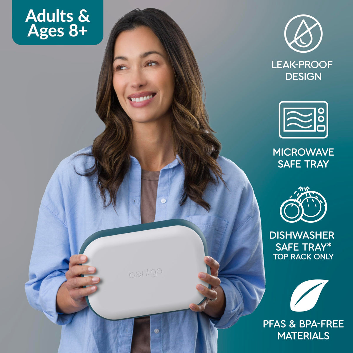 Bentgo Chill Max leak-proof locking clip prevents spills on the go.