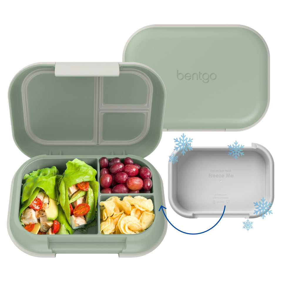 Bentgo Chill Max top view shows the spacious 5-cup capacity for a complete meal.