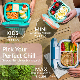 Bentgo Chill Max two-tone design adds stylish everyday appeal.