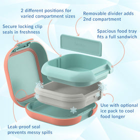 Bentgo Chill Mini 2.7-cup capacity fits snacks or a small sandwich