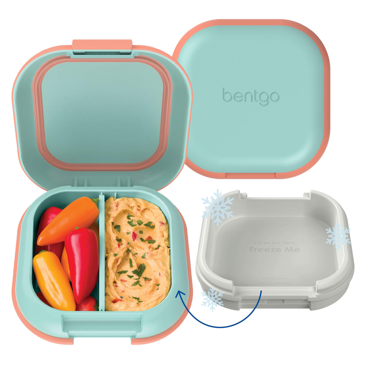 Bentgo Chill Mini with built-in ice pack keeping snacks cold for school lunches
