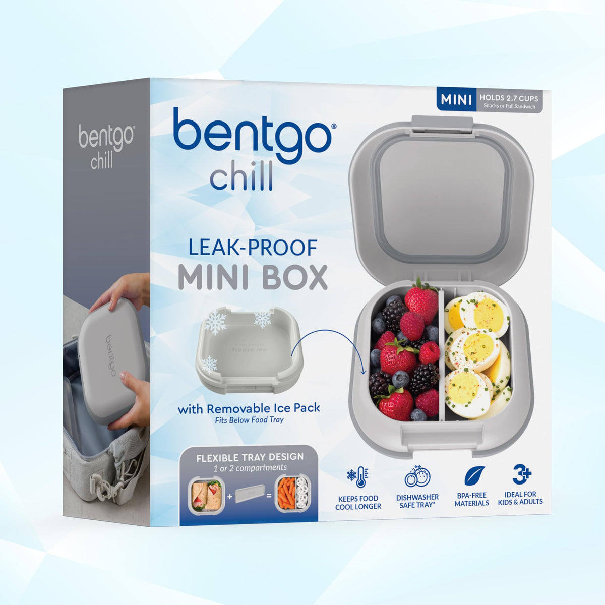 Bentgo Chill Mini PFAS- and BPA-free materials promote safe reuse.