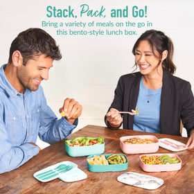 Bentgo Classic built-in utensil set displayed for quick, mess-free meals