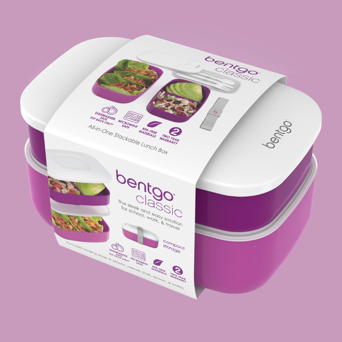 Bentgo Classic durable lightweight lunch box perfect for work or travel.