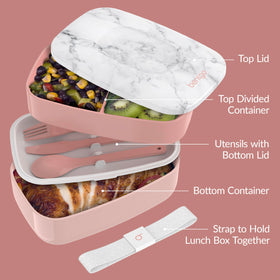 Bentgo Classic microwave-safe containers heat lunch quickly and evenly.
