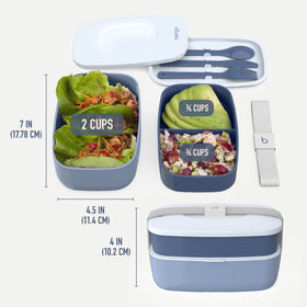 Bentgo Classic microwave-safe main containers for quick reheating.