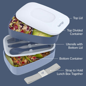 Bentgo Classic nesting design saves space in bags.