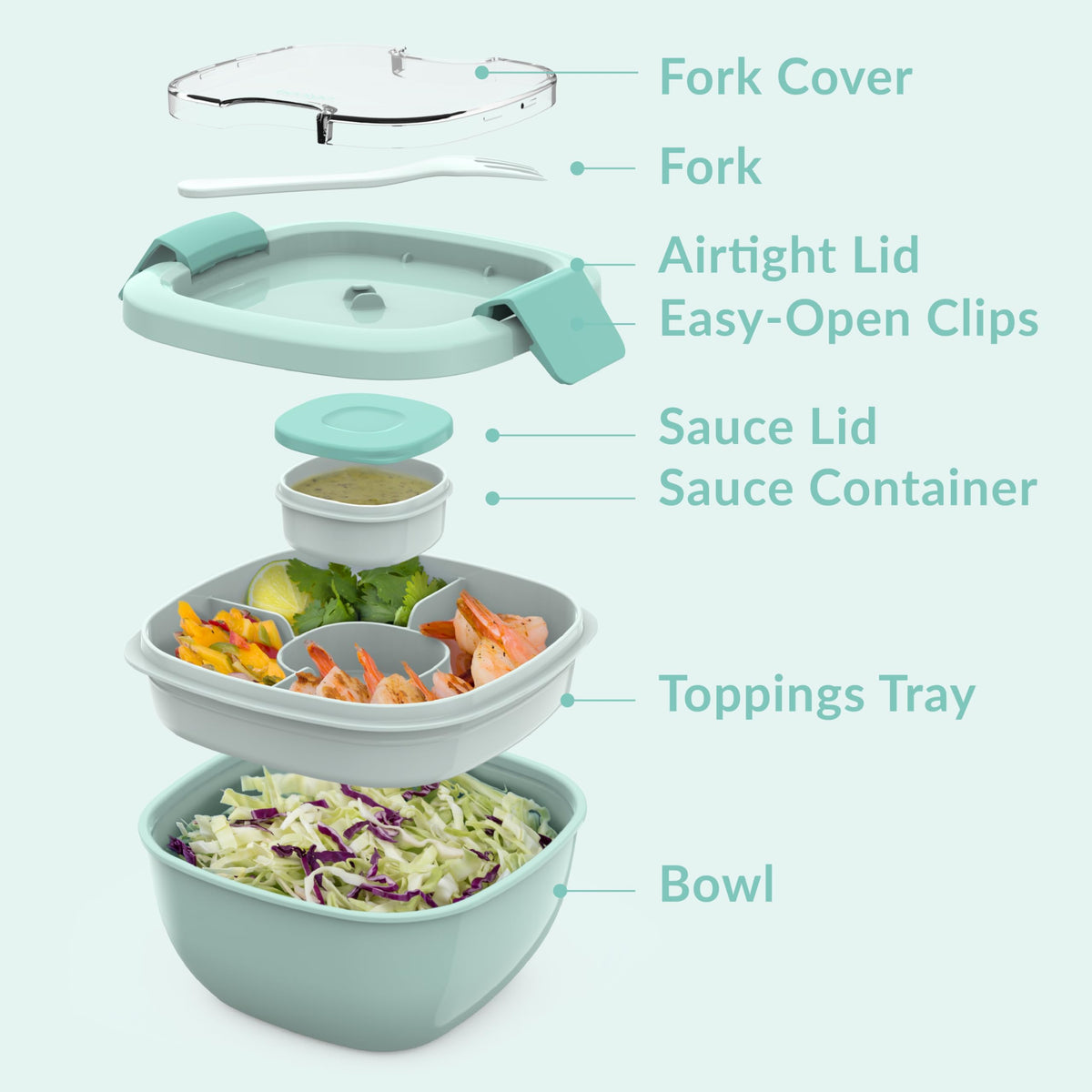 Bentgo dishwasher-safe parts and microwave-safe bowl for easy cleanup