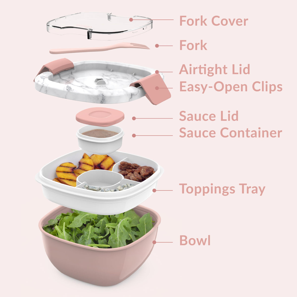 Bentgo components designed for top-rack dishwasher cleaning.