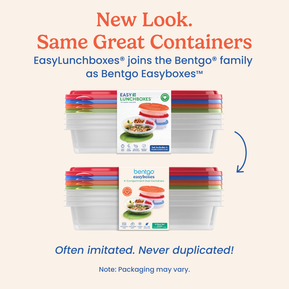 Bentgo Easyboxes BPA-free material supports durable, reusable lunch storage.