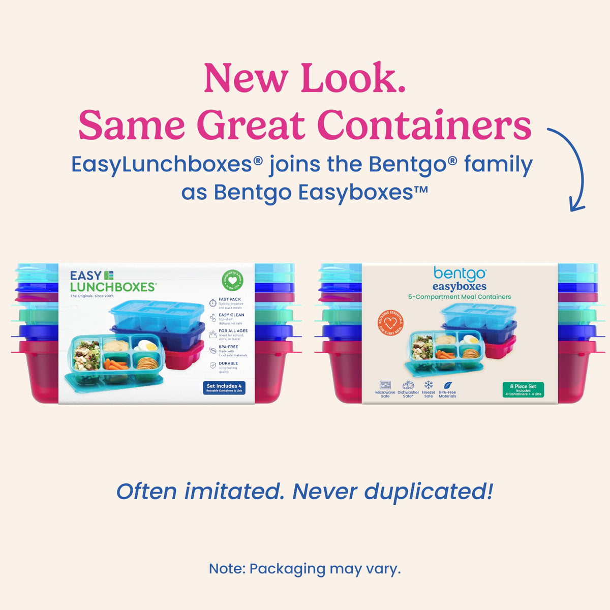 Bentgo Easyboxes are dishwasher, microwave, and freezer safe for busy days.