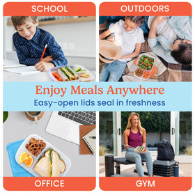 Bentgo Easyboxes are freezer safe for prep-and-store convenience.