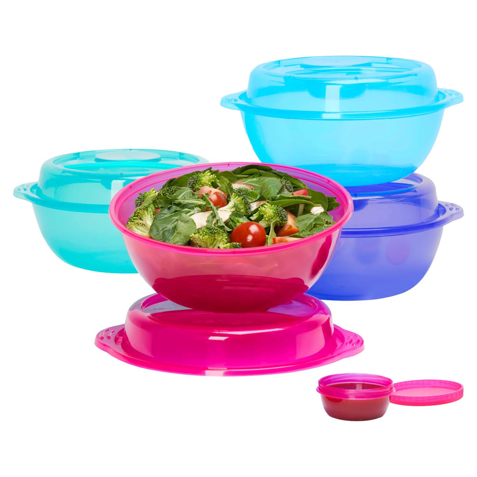 Bentgo Easyboxes with leak-proof dressing cup for on-the-go meals
