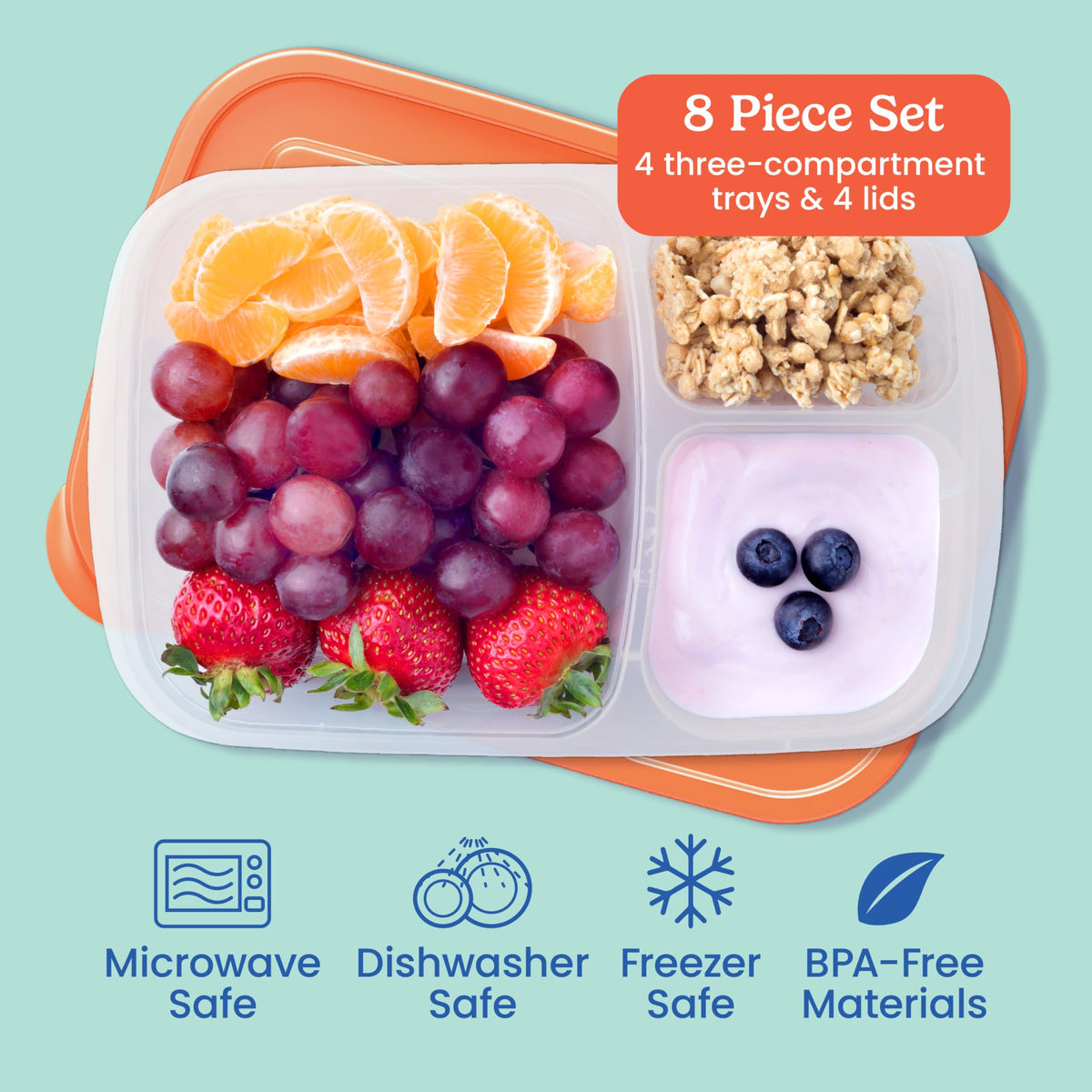 Bentgo Easyboxes lids seal freshness to keep meals secure.