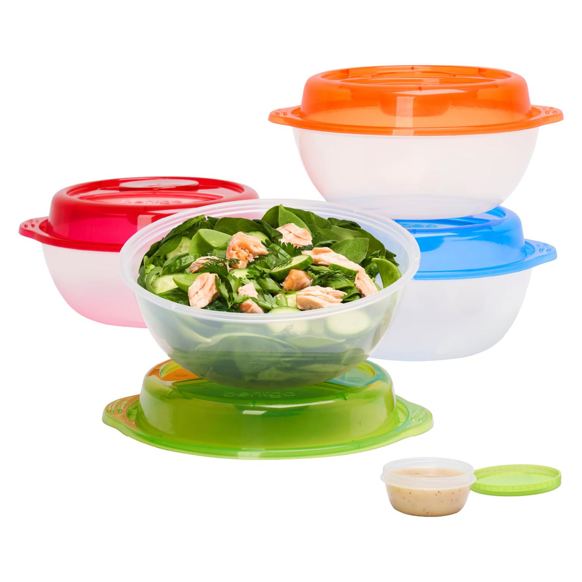 Bentgo Easyboxes 8-piece salad-to-go set shown for on-the-go meals and portion control