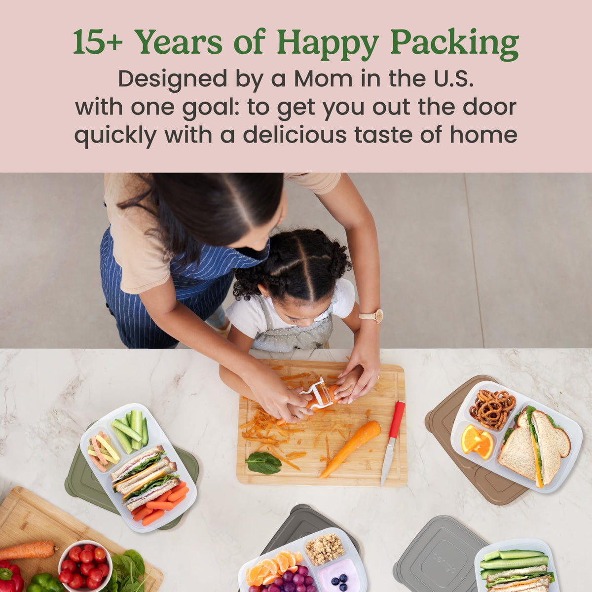 Bentgo Easyboxes stackable lunch containers save cabinet space