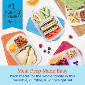 Bentgo Easyboxes three-compartment lunch container supports portion control.