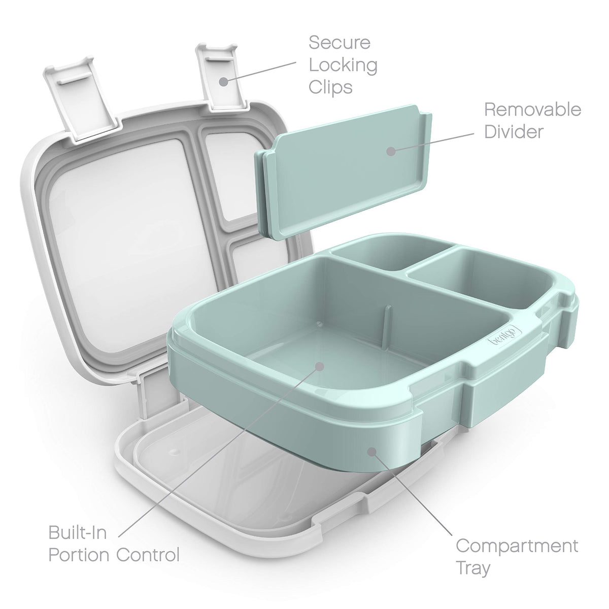 Bentgo Fresh dishwasher-safe container makes cleanup quick and easy.