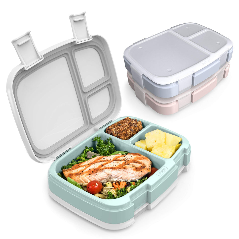 Bentgo Fresh leak-proof lunch box with three compartments for on-the-go meals.