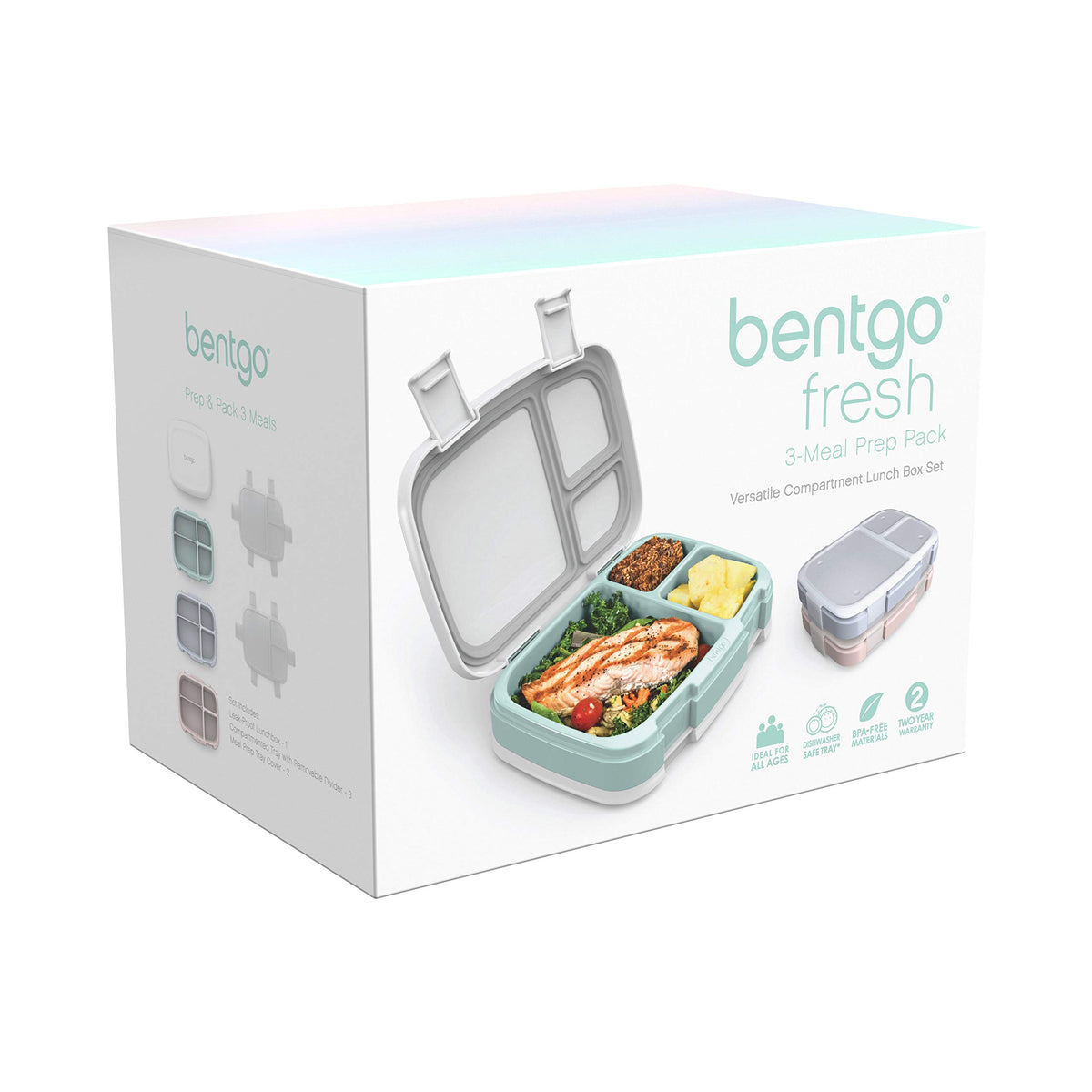 Bentgo Fresh stacked lunch set helps organize multiple meals efficiently.