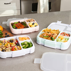 Bentgo Fresh three-compartment tray keeps meals organized during prep.