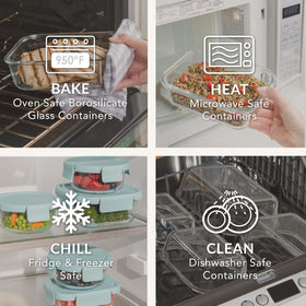 Bentgo nesting design saves cabinet space while keeping food organized.