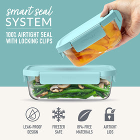 Bentgo glass containers are dishwasher safe for easy cleanup after meals.