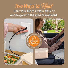 Bentgo Heat car power cord enables heated meals on the go.
