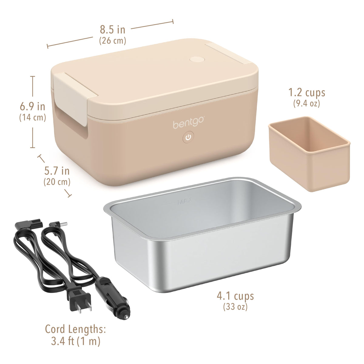 Bentgo Heat compact travel design fits bags and small spaces.