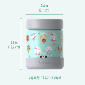 Bentgo Kids 11oz jar supports ages 3+ with kid-friendly design