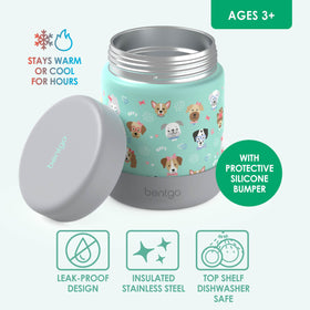 Bentgo Kids 11oz jar with removable silicone bumper protects jar and surfaces