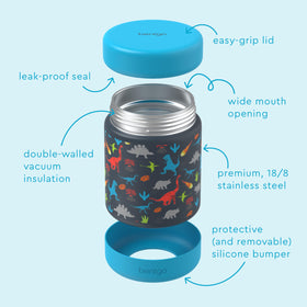 Bentgo Kids dishwasher-safe design for quick, easy cleanup after meals.