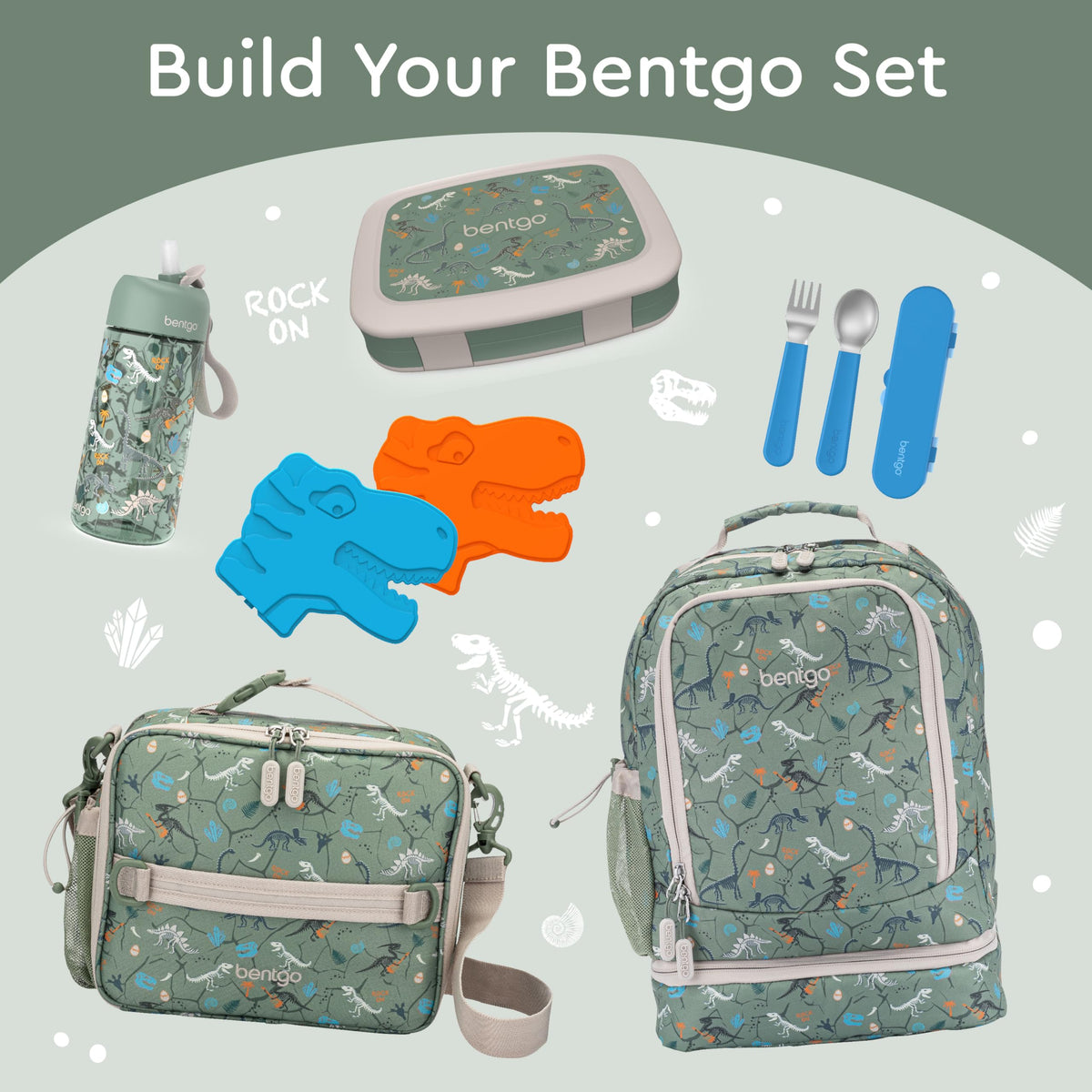 Bentgo Kids Prints dino fossils pattern adds fun to meals.